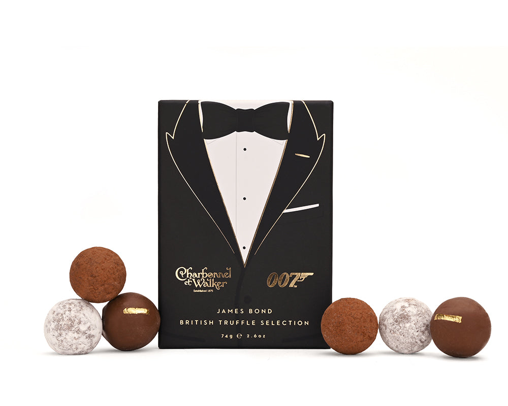 James Bond Black Tie Truffle Selection Box - 6 pieces
