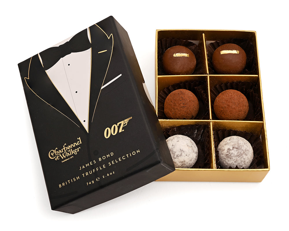James Bond Black Tie Truffle Selection Box - 6 pieces