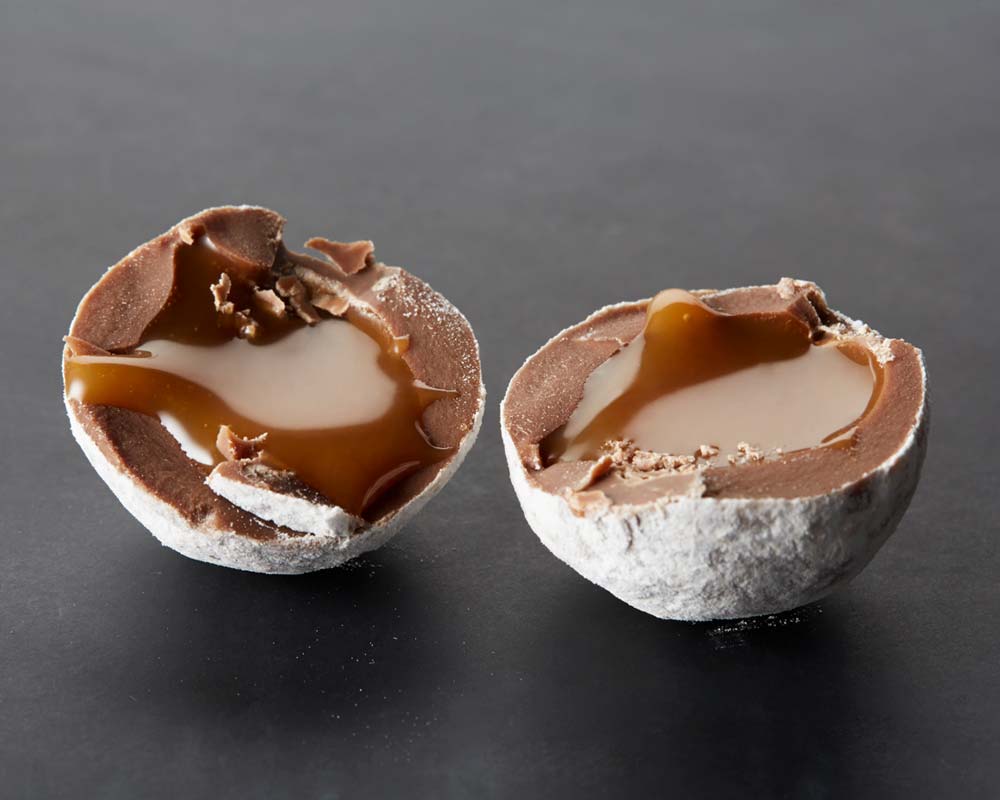 Milk Sea Salt Caramel Chocolate Truffles - double layer