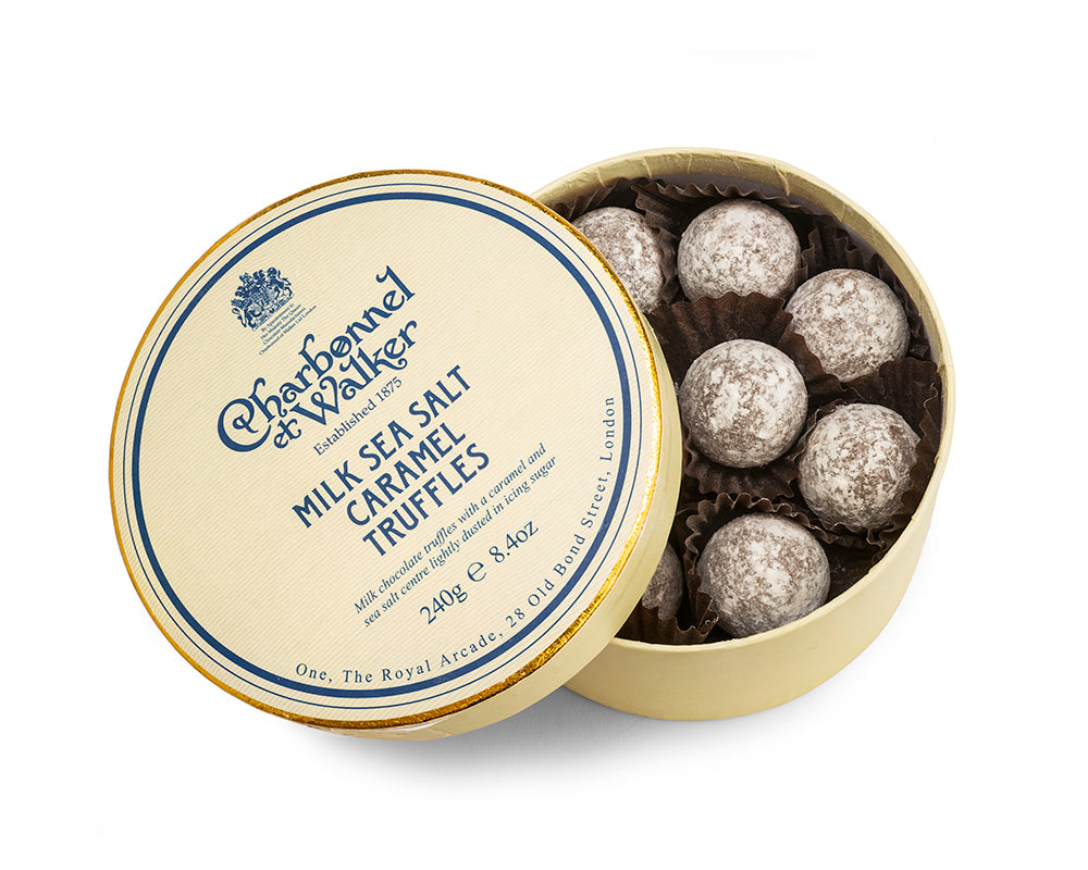 Milk Sea Salt Caramel Chocolate Truffles - double layer