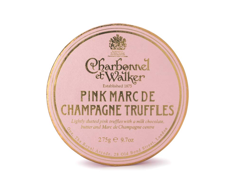 Pink Marc de Champagne Chocolate Truffles 275g - DBL layer