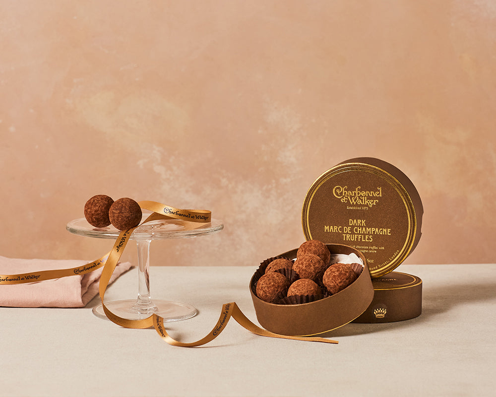 Dark Marc de Champagne Chocolate Truffles